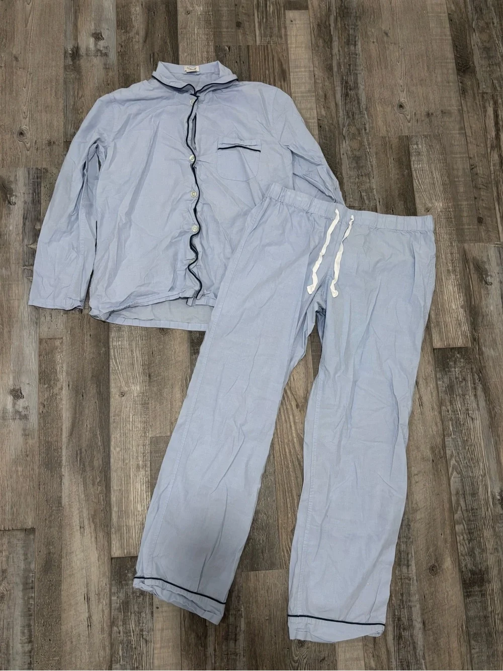 J. Crew Women’s Light Blue Cotton Pajama Set S